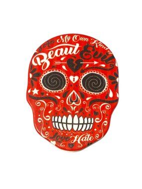 Colorful & Fun Sugar Skull Themed Makeup Double Compact Mirror